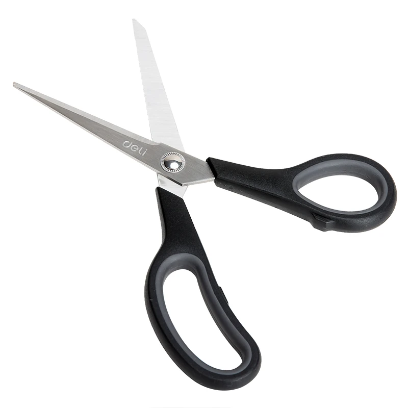 Deli 6002 200mm/7,87 pol. Tesoura multifuncional de aço inoxidável, corte de precisão, tesoura de mão para alfaiate de escritório doméstico