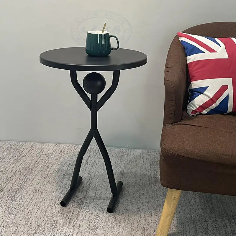 

#q forCreative Metal Side Table with Humanoid Design - Modern Art Accent Table for Living Room, Bedroom & Home Decor*