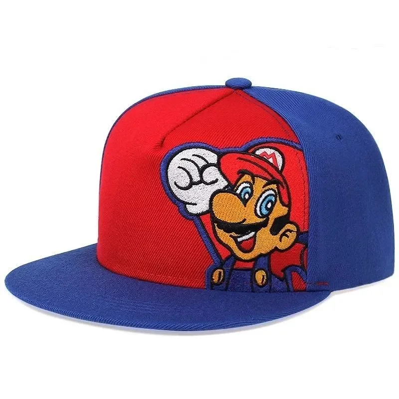 MINISO Anime Cartoon Super Mario Embroidery Adult Outdoor Sport Baseball Caps Summer Men Women Hip Hop Sunshade Duck Tongue Hat