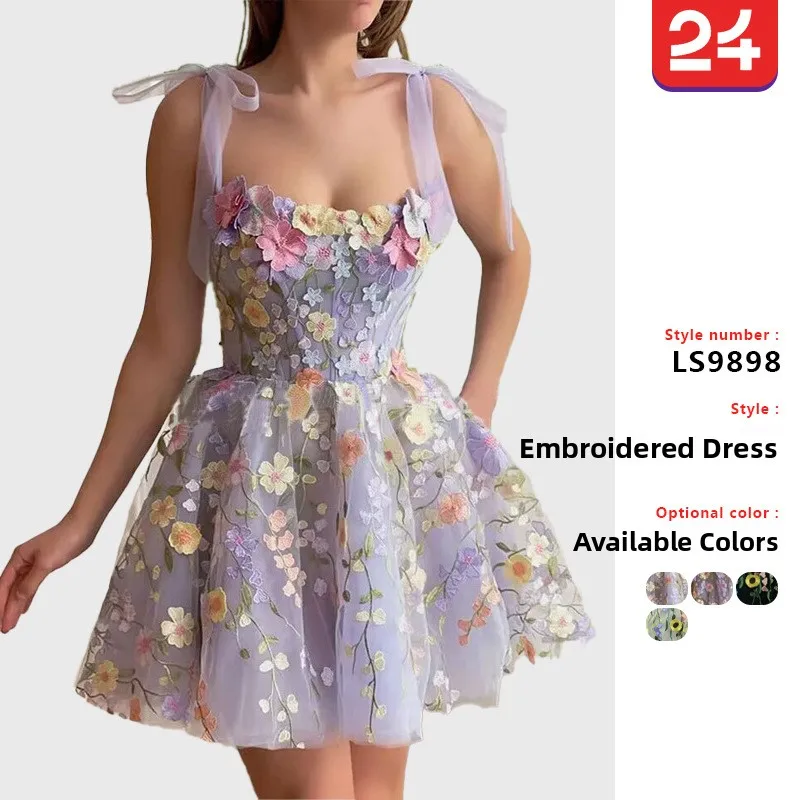 

Модная женская модная вышитая юбка Dr 2025 Direct S, сексуальное облегающее платье со средней талией, кружевная юбка, длинное платье для пар