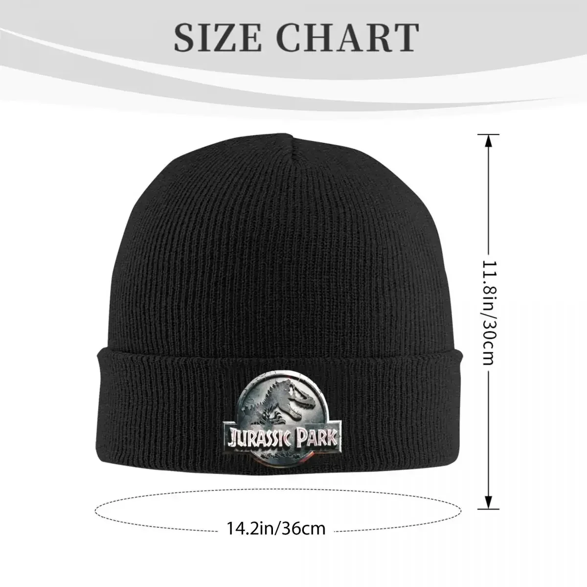 Jurassic Park Stone Engraved Hats Autumn Winter Beanie Baggy Cap Men Women Knitted Caps