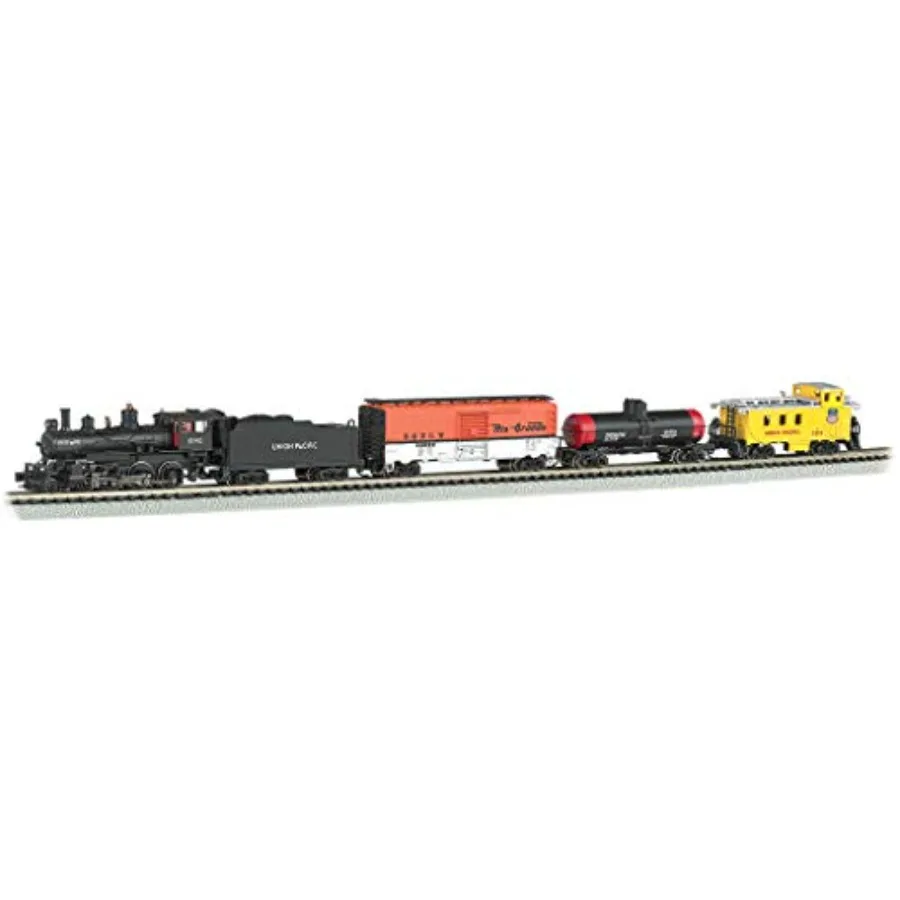 

N Scale Whistle-Stop Special DCC Sound Value Ready to Run Electric Train Set for Layouts, Black ABS Plastic, Realistic Sound Sm
