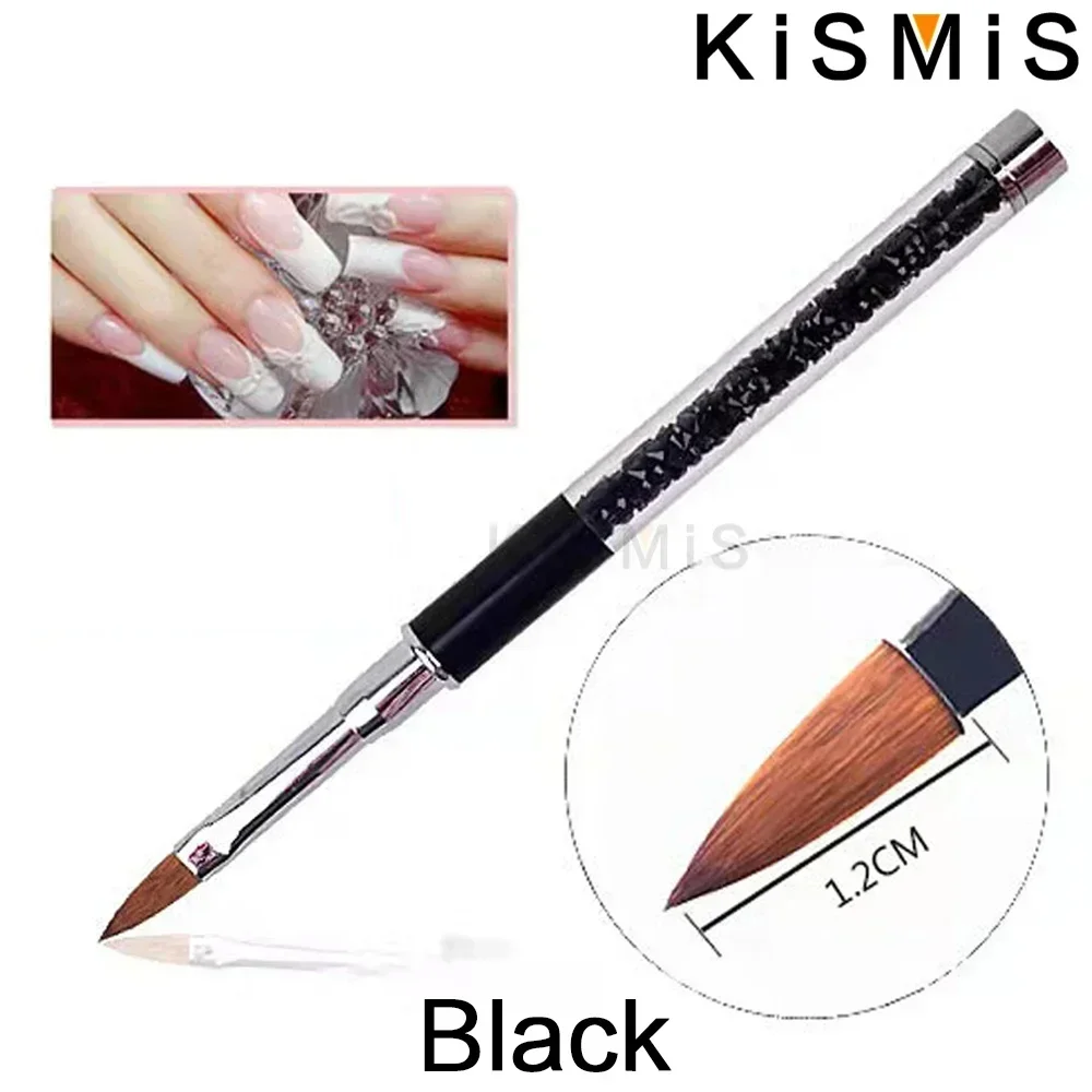 Acrylique Nail Art brosse stylo strass diamant paillettes poignée sculpture poudre Gel liquide manucure outil