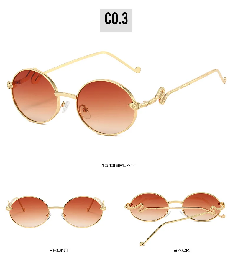 2025, Marke Snake Sonnenbrille für Damen, luxuriös, oval, cool, Sonnenschutz, Damenmode, Brille – Detail 9