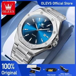 OLEVS 3613 Watches For Men  Multifunctional Chronograph Wristwatch Original Waterproof Luminous  Quartz Automatic Watch Reloj