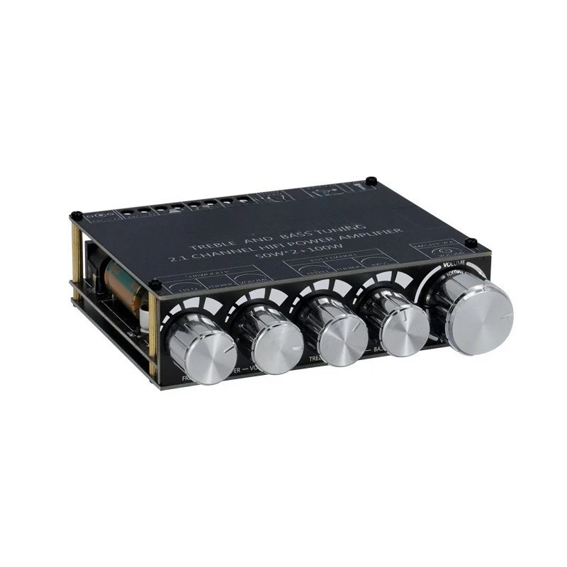 For 2.1 channel Bluetooth audio power amplifier board 50W × 2 + 100W high and low tones, heavy subwoofer