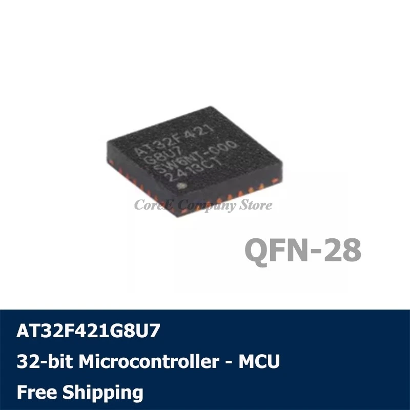 1/5/10/50PCS AT32F421G8U7 QFN-28 ARM Cortex-M4 32-bit Microcontroller - MCU