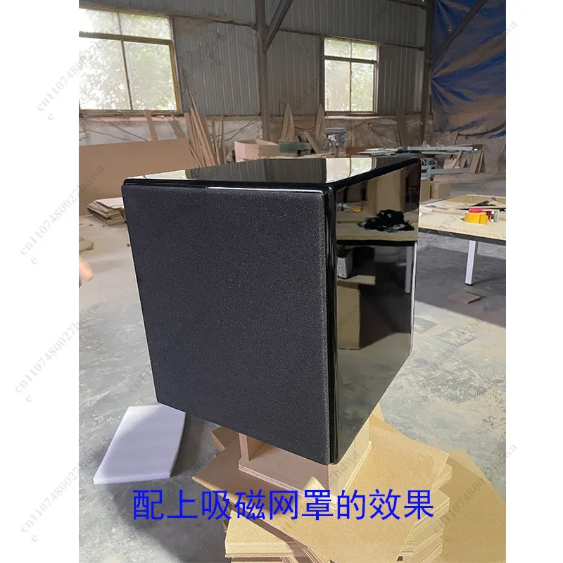 Black and White Lacquered Subwoofer Can Be Customized, Opening To Map, Customized By Size