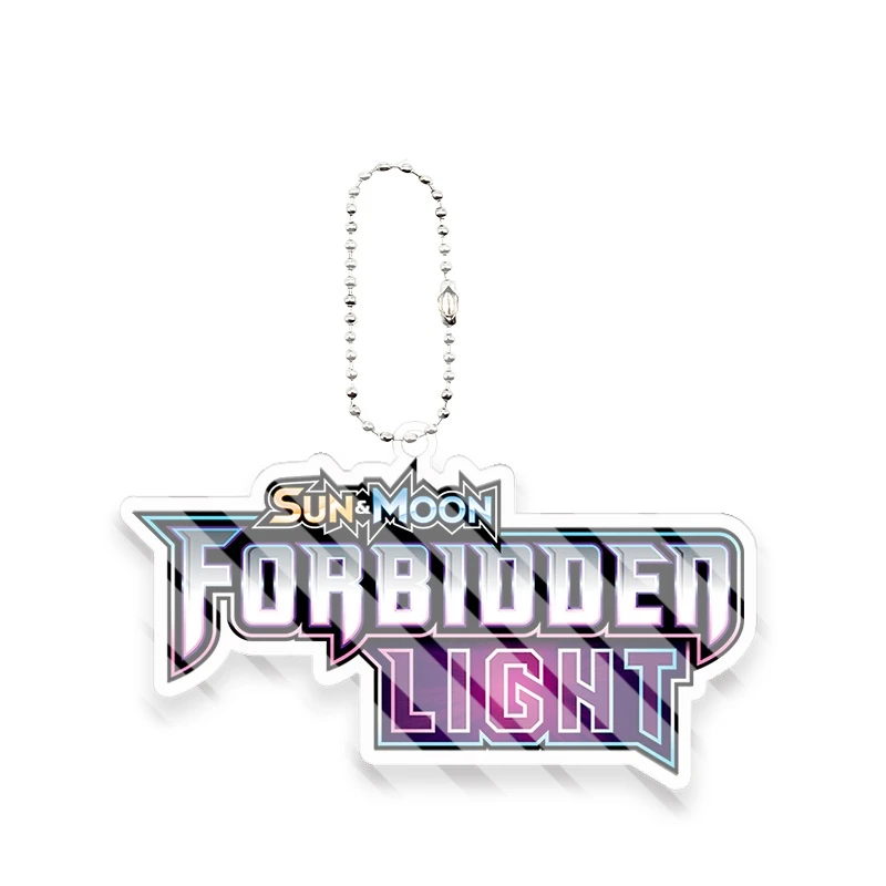 Creative TCG Sun Moon XY Series Expansion Set Logo Acrylic Keychain Trading Card Game Bag Charm Car Pendant Decor Ornaments Gift - view 4