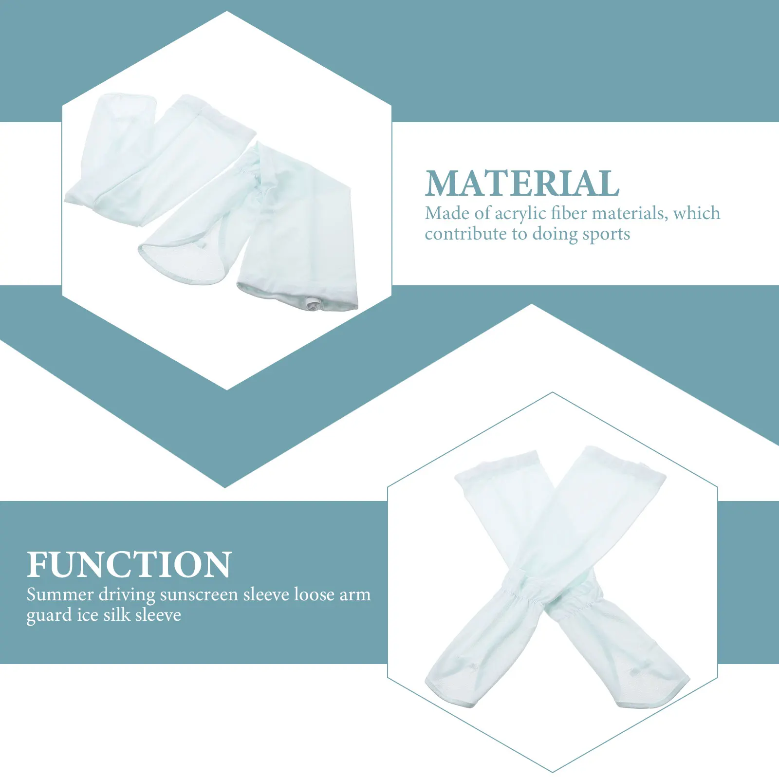 

1 Pair Summer Arm Sleeves Uv Protection Cooling Loose Elastic Adjustable Breathable Outdoor Sports Sleeve Arm Covers For Women