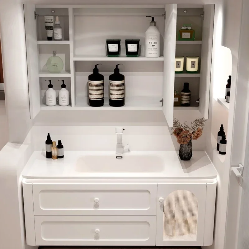 

Оригинальность Эстетический Современный Скандинавский Простой Шкаф Для Ванной Комнаты Оригинальность Умывальник Многофункциональная Колонна Напольная Угловая Мебель