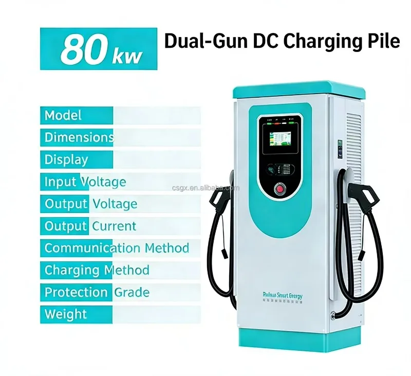 Customized Factory Direct 60KW To 140KW EV DC Fast Charging Station  120kw 320kw 360kw Floor Mounted DC Fast Charging Pile