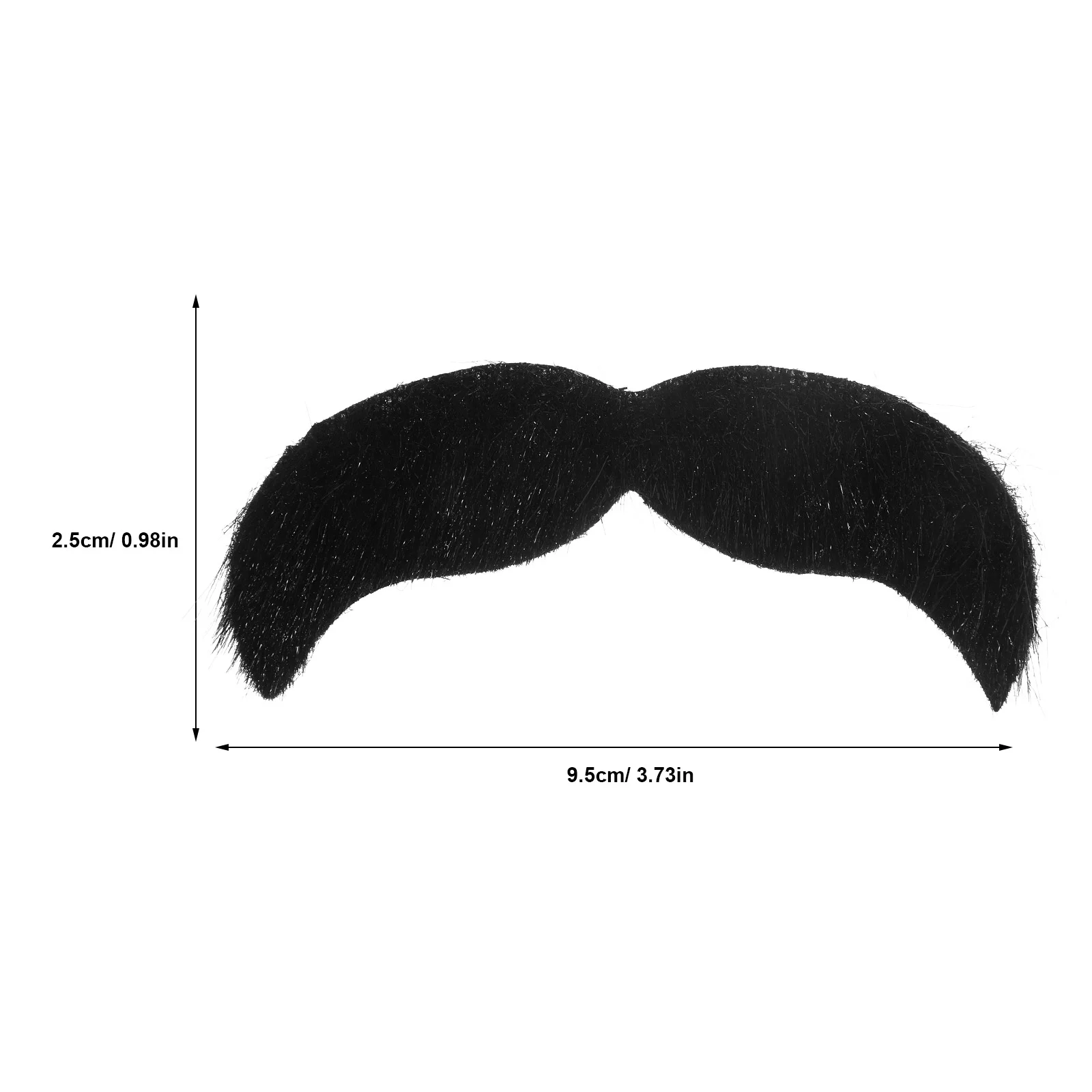 Fake Black Mustache Costumes Realistic Simulated Man Brush for Men