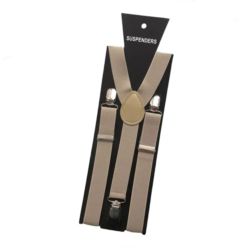 Effen kleur elastische lederen bretels bretels mannen vrouwen zwart blauw rood verstelbare bandjes voor bruiloft pak rok accessoires cadeau
