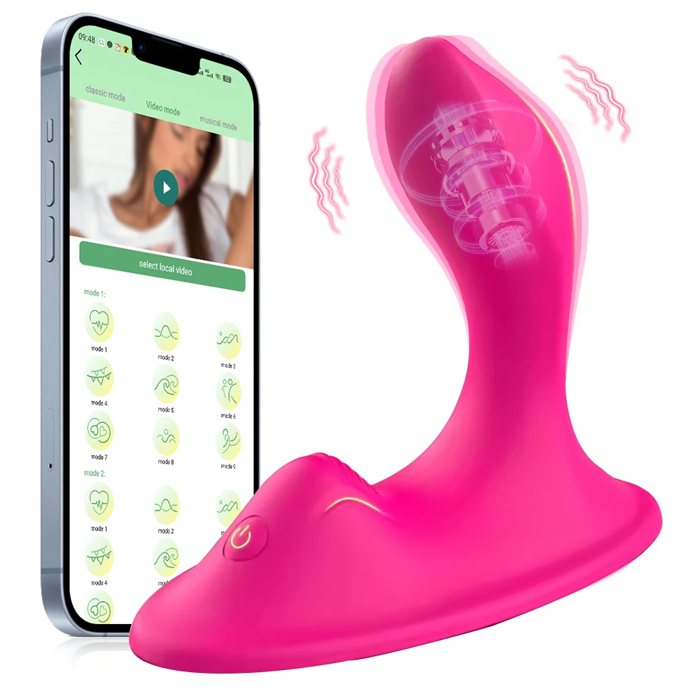 جهاز تحفيز البظر يمكن ارتداؤه، جهاز استمناء نسائي يتم التحكم فيه مع لعبة جنسية للبالغين عن بعد لاسلكية