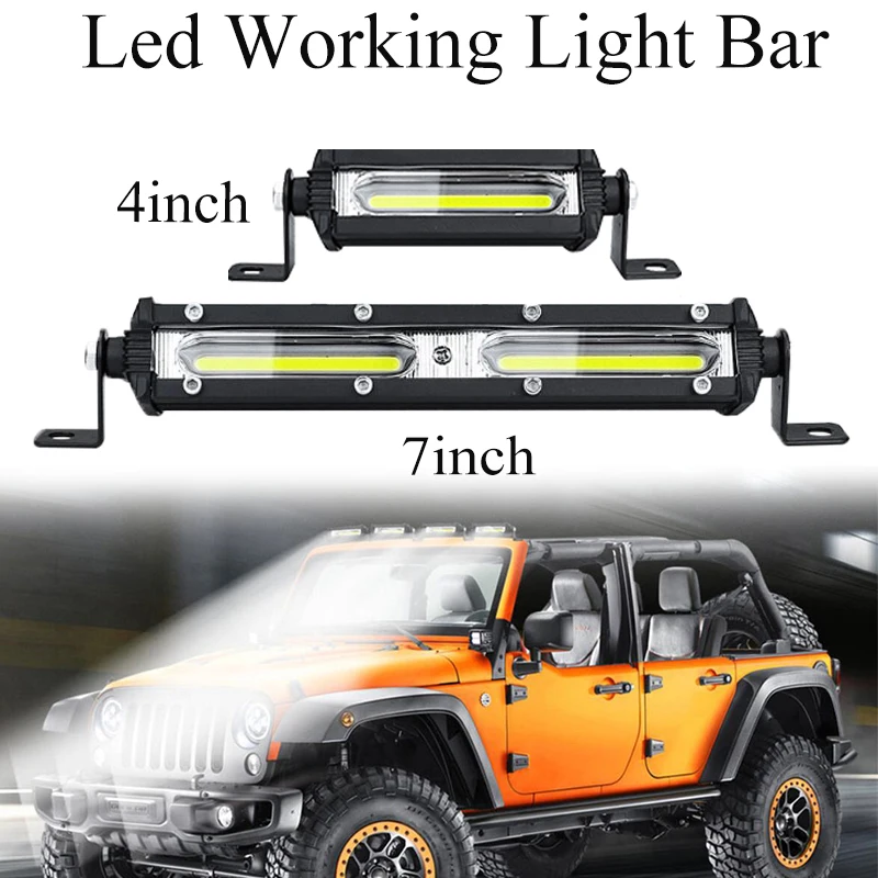 

4/7inch COB Car LED Work Light Bar Off Road Spot Lamp Auto Daytime Running Lights for SUV ATV Truck 4x4 UAZ Boat Motorcycle Auto