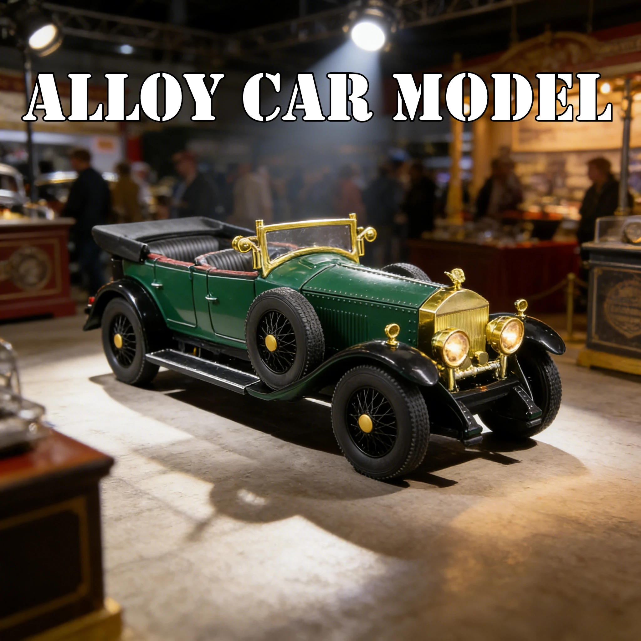 For 1:24 alloy car model of 1st generation Phantom classic car doors on both sides that can be opened has sound and lighting