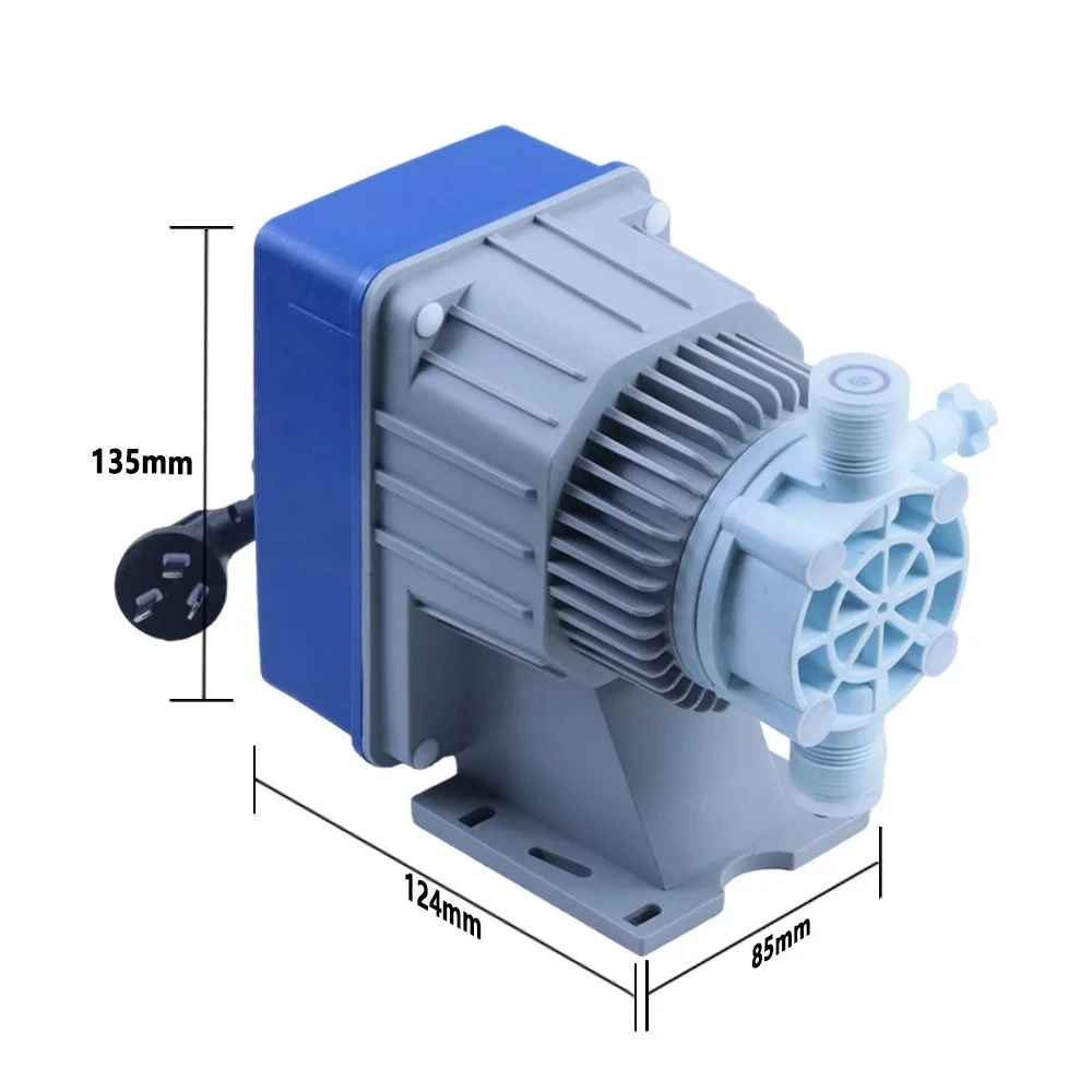 Liquid Mini Acid Chemical Chlorine Metering Dosing Automatic Electromagnetic Quantitative Dosing Pump For Water Treatment