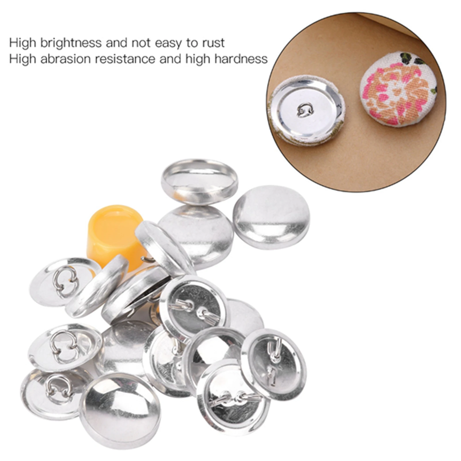 Cloth Bag Cover Buttons Kit Round Button Base DIY Handmade Crafts Buckle Making Tools