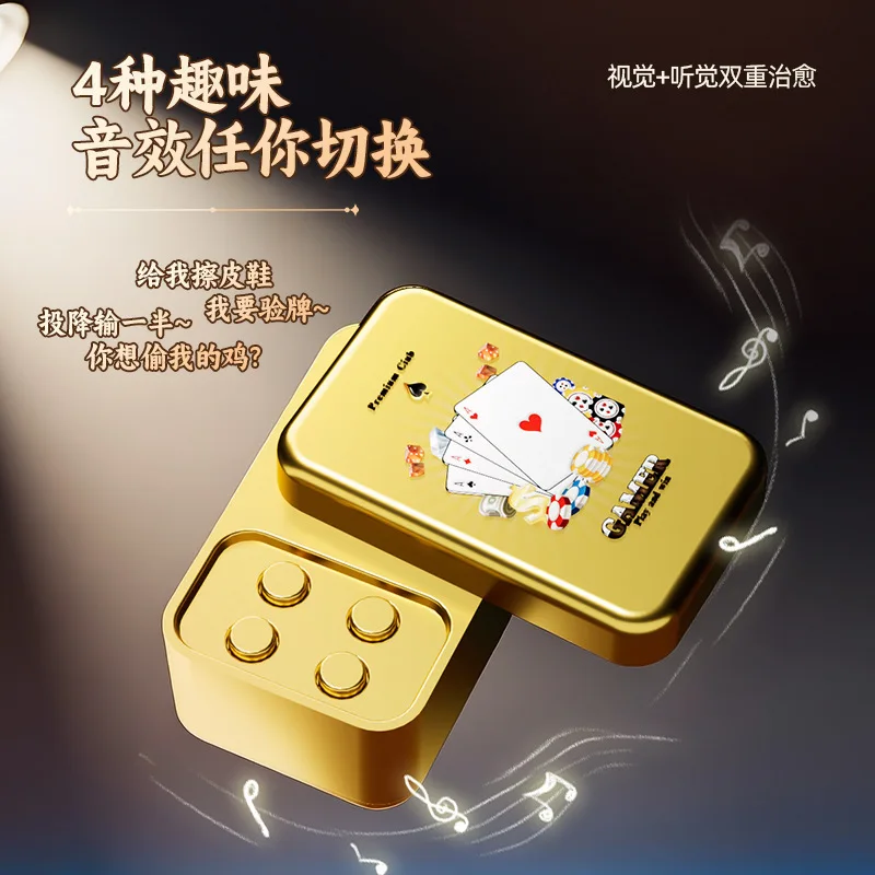 

Игрушка-роллер для покера God of Gambling Texas Poker EDC Sounder, с функцией снятия стресса, позолоченная, с ручным приводом