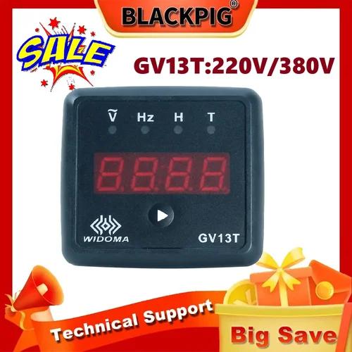 Reemplace el generador MEBAY GV13T, instrumento de pantalla Digital, voltímetro, medidor de Panel de prueba de hora de frecuencia AC220V AC380V