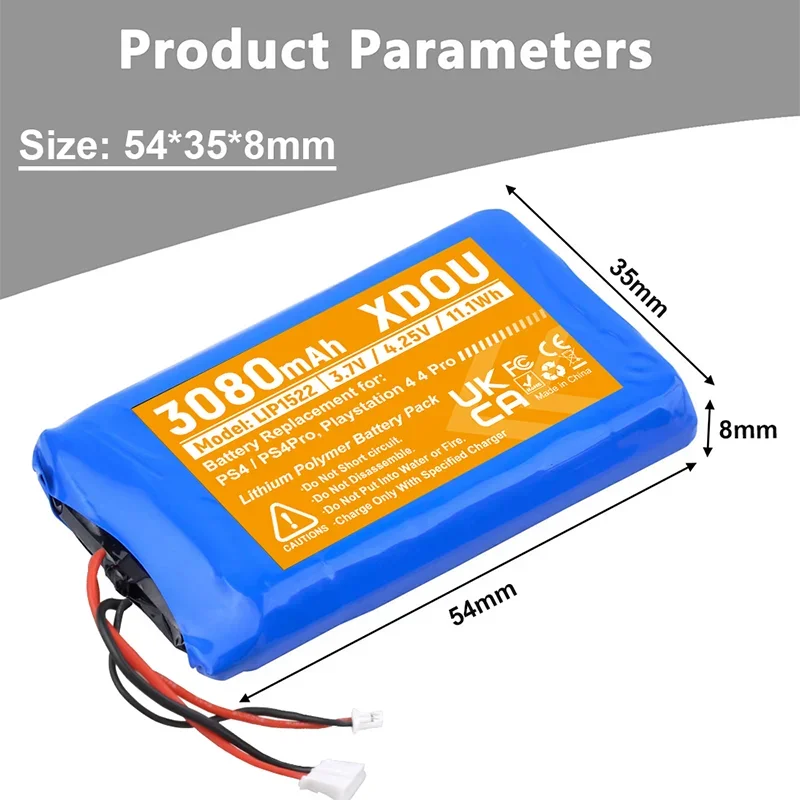 10 قطعة/الوحدة 3080mAh PS4 تحكم البطارية لسوني بلاي ستيشن 4 DualShock4 V1 V2 KCR1410 LIP1522 CUH-ZCT1E وحدة تحكم لاسلكية #5