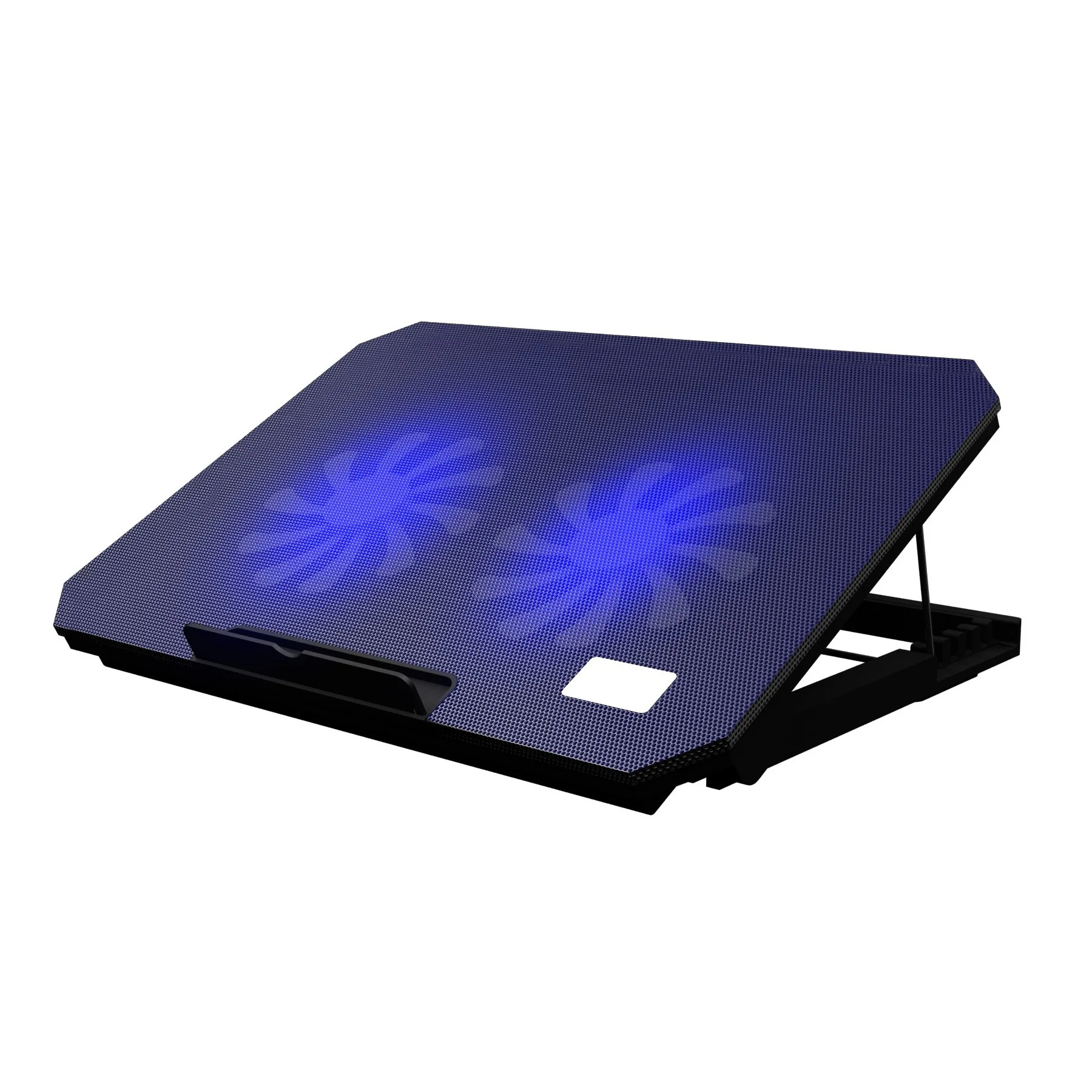 S200C Foldable Height Adjustable Laptop Cooling Pad, Low Noise Air-cooled Notebook Cooler, Desktop Computer Cooling Stand