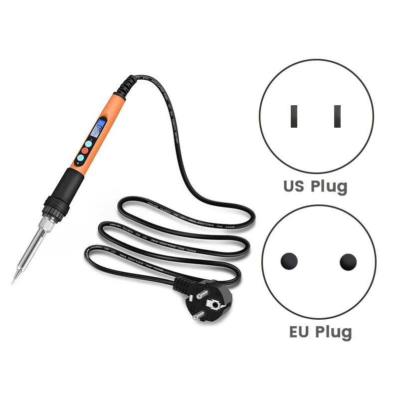 1 Set Internal Heating Type Soldering Iron Digital Display Electric Soldering Iron (EU Plug)