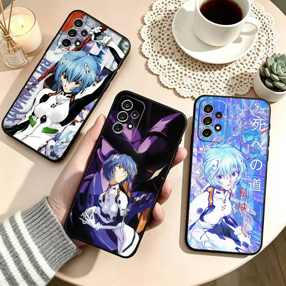 Cool A-Ayanami R-Rei E-EVA Phone Case Black Silicone Soft For Samsung S25,S24,S21,S22,S23,S30,Ultra,S20,Plus,Fe,Lite