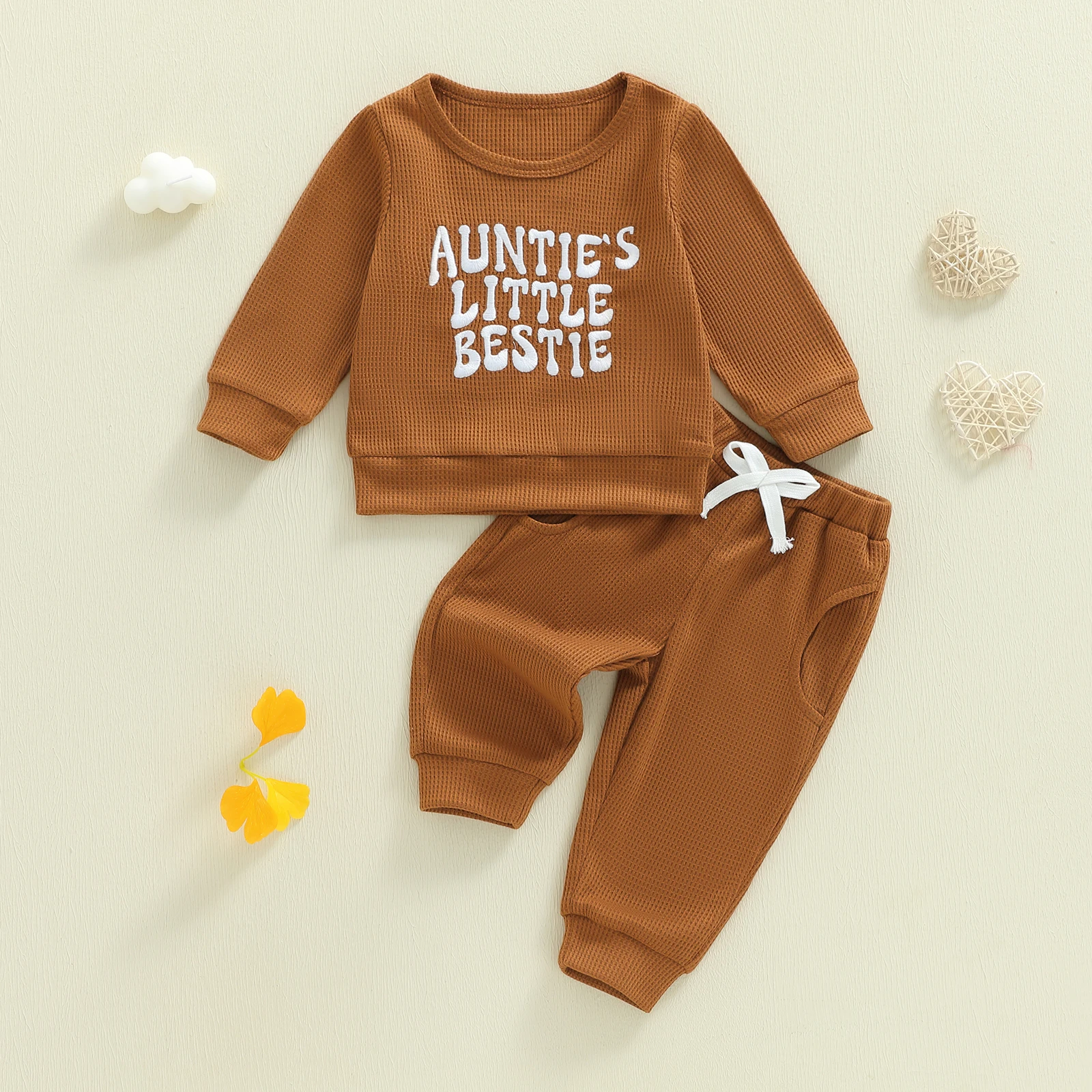 طفل 2 قطعة ملابس الربيع طويلة الأكمام إلكتروني التطريز البلوز السراويل مجموعة ملابس أطفال