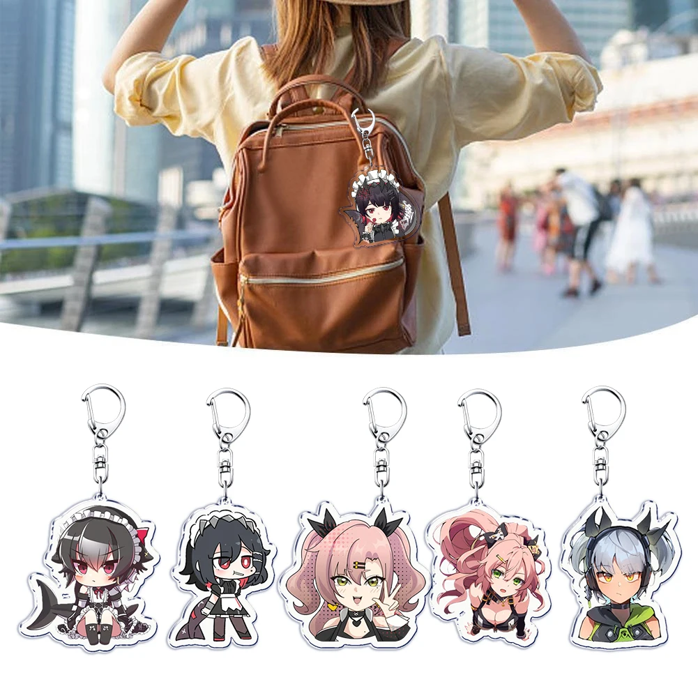 Anime ZZZ Zenless Zone Zero Gantungan Kunci Llaveros Aksesoris Tas Pesona Kawaii Chibi Mobil Gantungan Kunci Wanita Gantungan Kunci Perhiasan Penggemar Hadiah