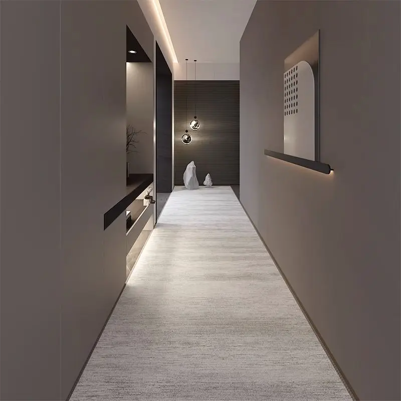 Modern Fashion Long strip corridoio tappeto decorazione della casa Hotel corridoio tappeto lavabile Villa scale corridori stuoie personalizzabili