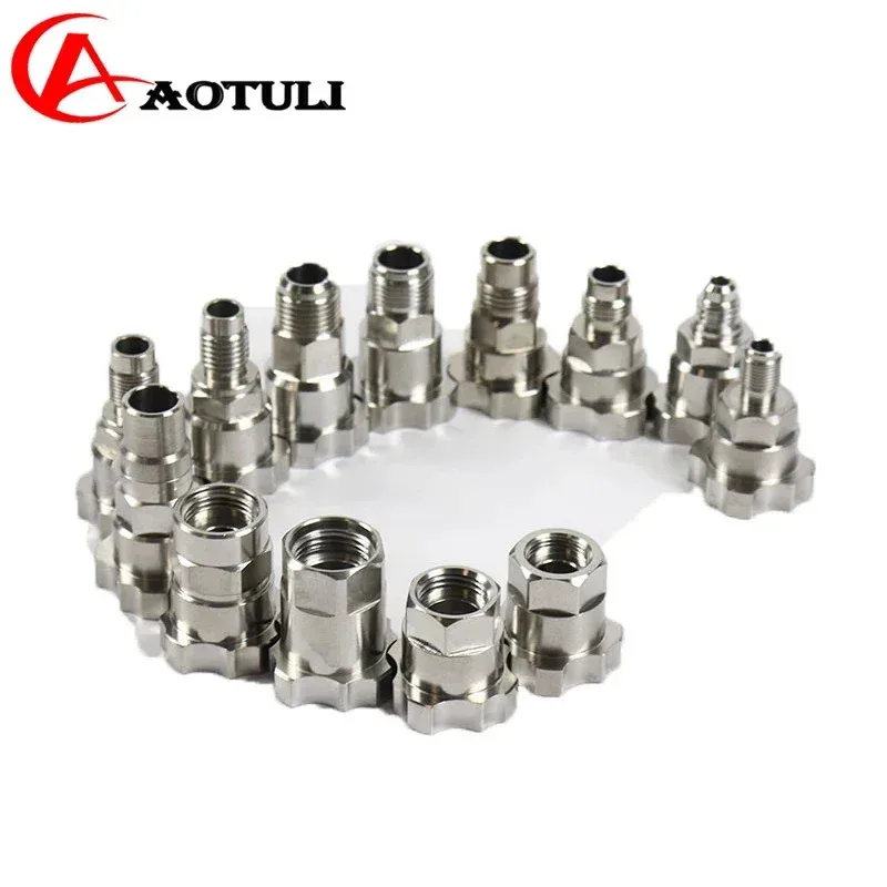 Spray gun adapter stainless steel material suitable for SATA DeVilbiss Isata Warte Avalon car painting tool link rod adapter