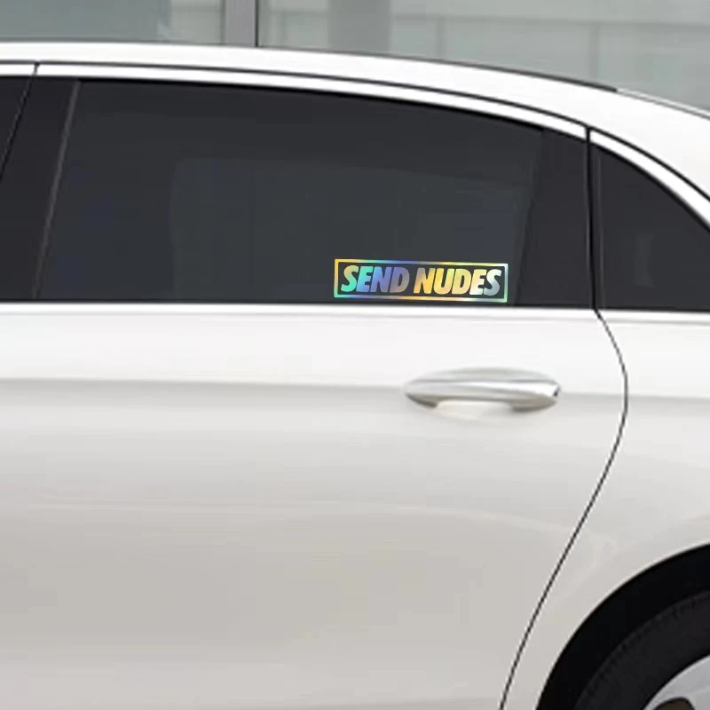 Send Nudes Car Stickers for Window Door Vinyl Decals Removable Auto Body Styling Motorcycle Creative Trim Various Sizes/Colors view 3