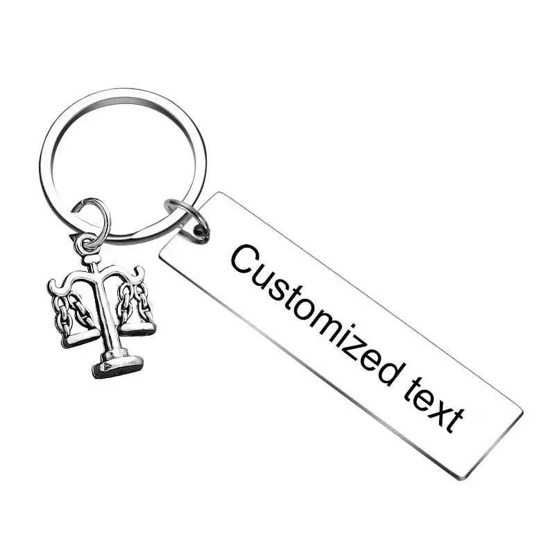 Personalized Custom Keychain Lawyer Attorney Key Chain Ring Law Student Gift Lawyer Graduation Gifts