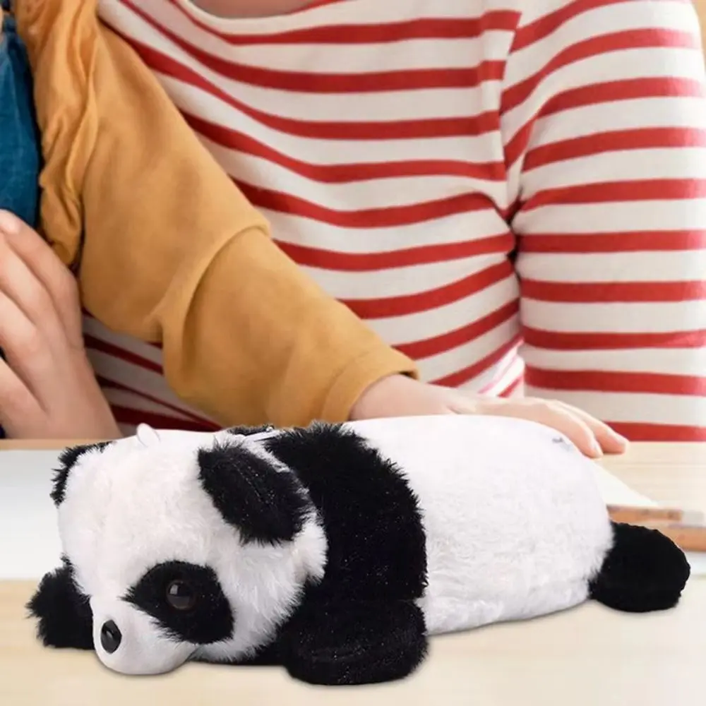 Грязеотталкивающий плюшевый пенал с пандой, многофункциональный милый дизайн, кукла-панда, сумка для канцелярских принадлежностей, простая застежка-молния