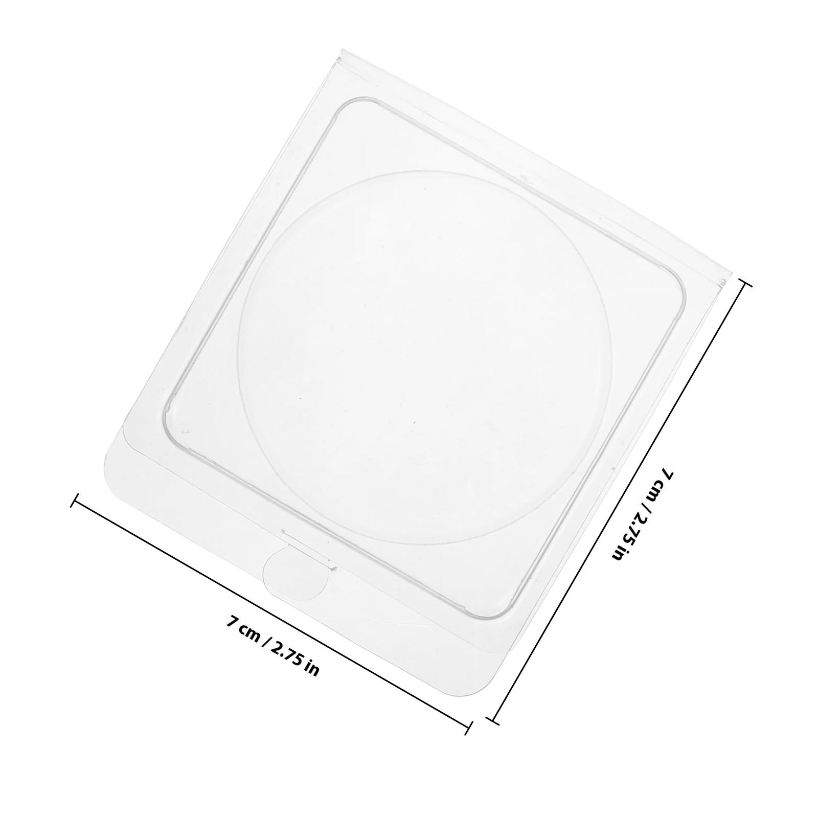 40 pièces de palettes de fard à joues vides 59 mm, boîte de surligneur DIY, boîte de maquillage en plastique transparent, plateaux de maquillage rechargeables, organiseurs pour femmes, beauté personnalisée