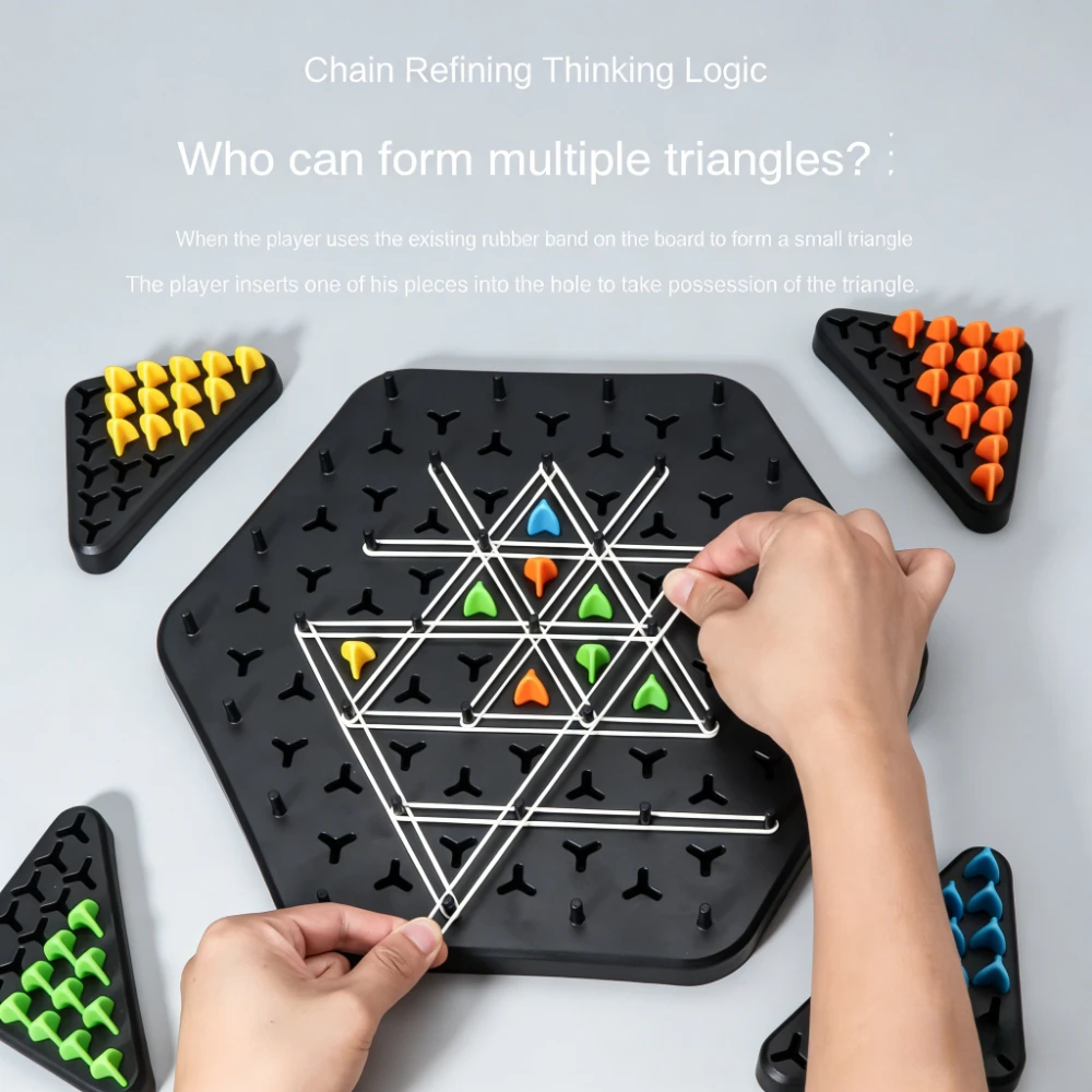 Chain Triangle Chess Splendor Duel Board Game Strategy Game for Kids and Adults Fun Family Game Logic Chess Track Tables Game