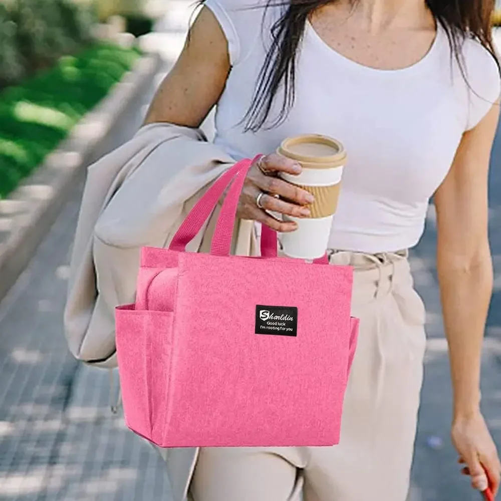 Torba Termiczna na Lunch Duża Pojemność Seria Garland Letter Męska Damska Torba Chłodząca Praktyczna Torba z Uchwytem Górnym Torba Piknikowa Wielokrotnego Użytku