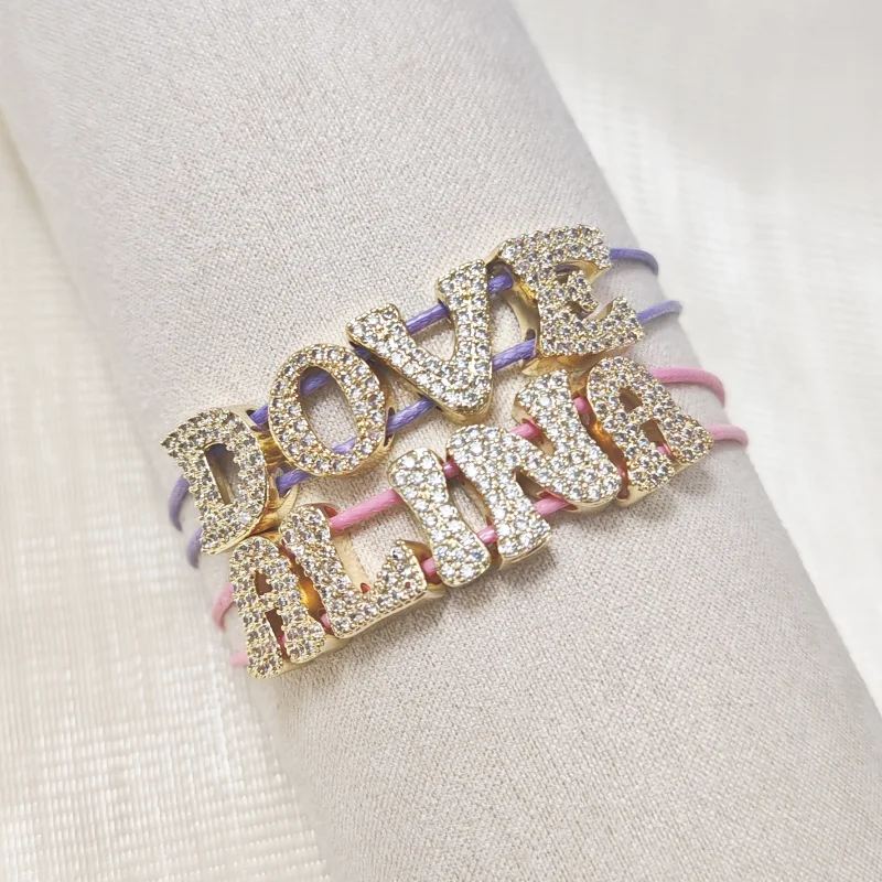 

Customized Knot Bracelet Shining Free Adjustable Bracelet Customized Name Valentine's Day Gift Jewelry Gift