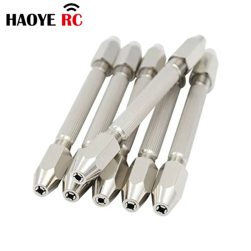 Haoye 1 Pc L110MM 4 Head 1.0mm-2.00mm Drill / Pin Vice RC Tool Set Repair Tools For RC Plance Replacement Accessories