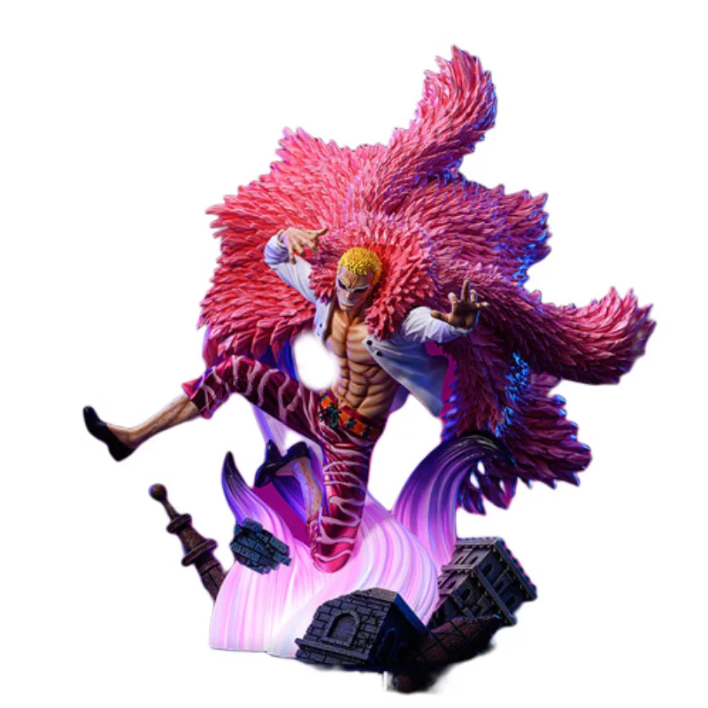 

34Cm Gk Lx Studio Pop Max One Piece Oka Shichibukai Donquixote Doflamingo Anime Action Figure Model Garage Kit Statue Toys