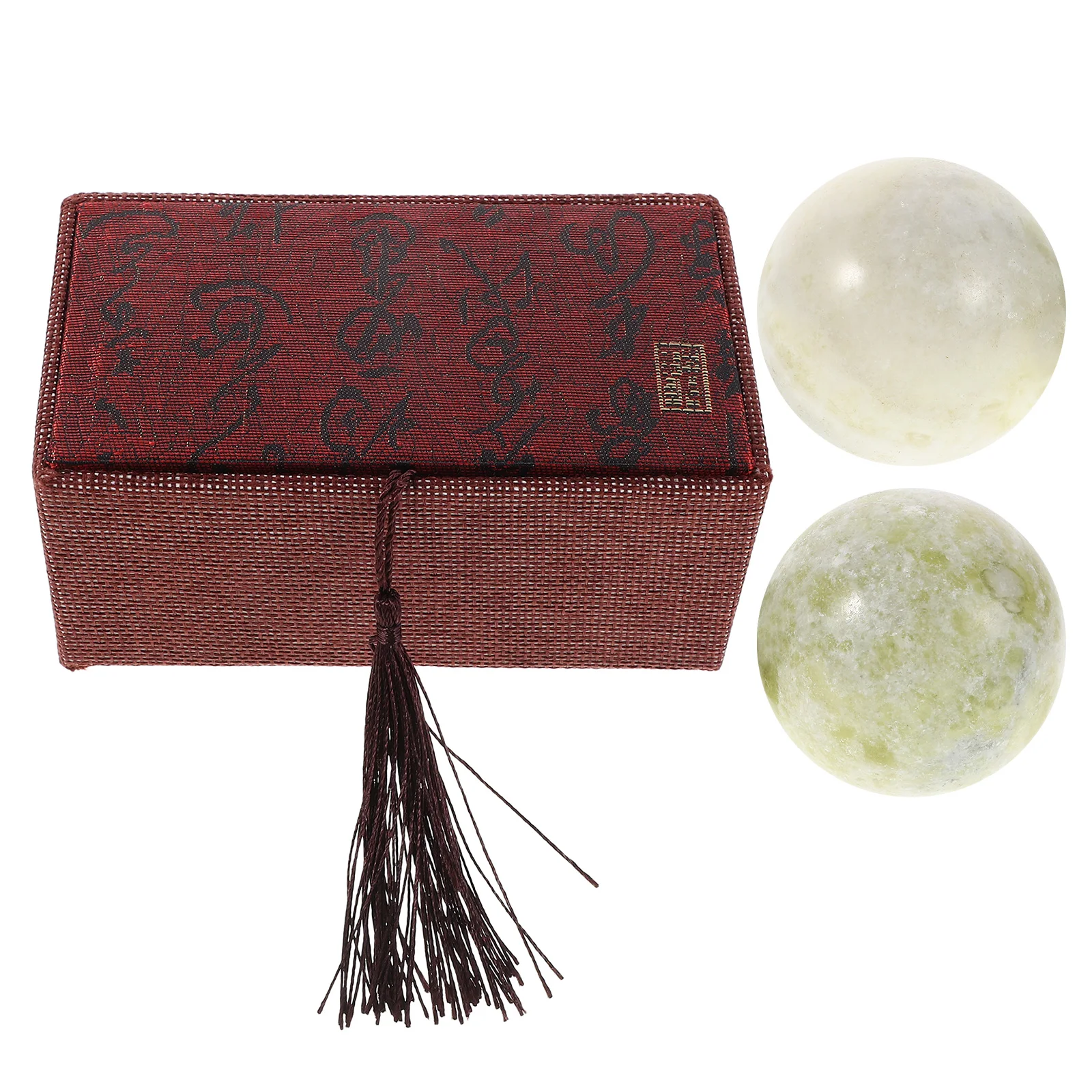 

1Set Marble Baoding Hand Exercise Balls for Stress Relief Hand Health Massage Meditation with Gift Box Massage Baoding Balls