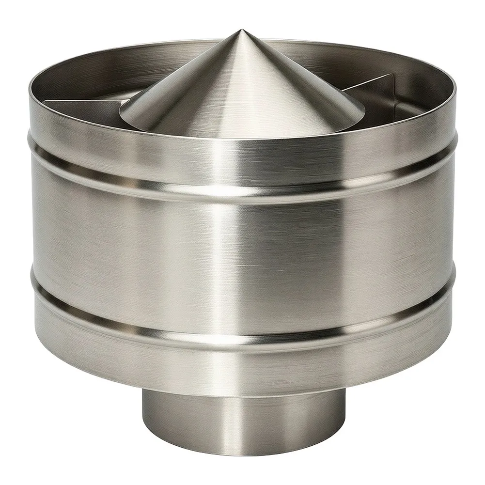 100mm Stainless for Steel Rain Cap for Chimney Pipe for Weather Shield Rain Snow Dust Guard Easy for Fit Home Installation
