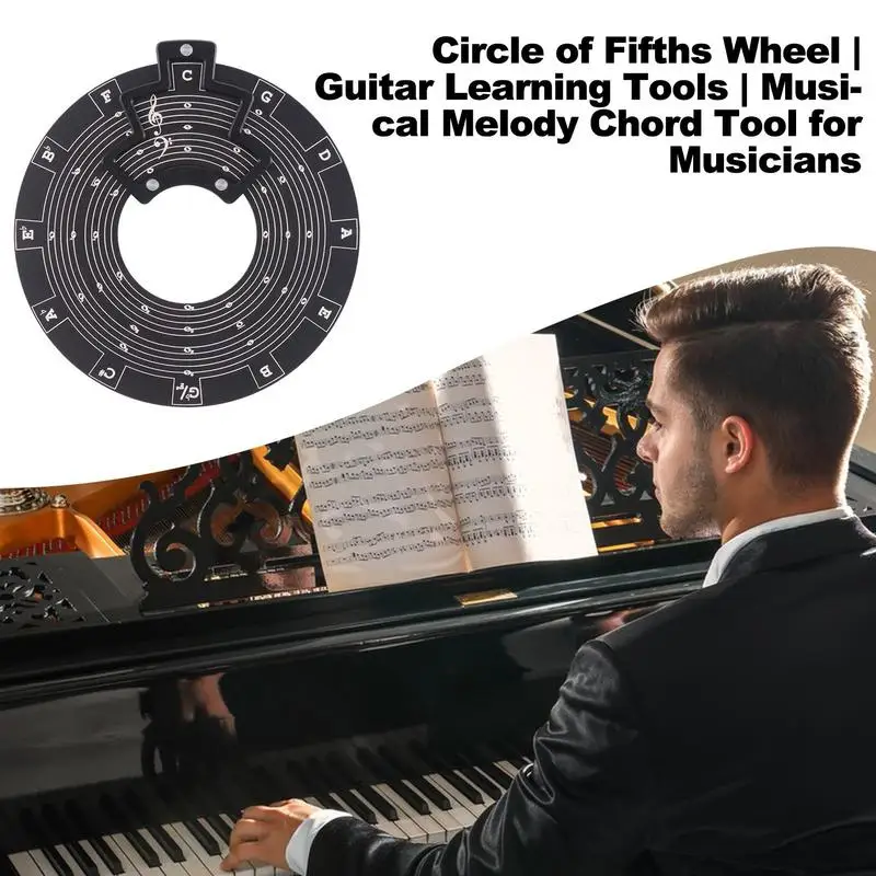 Chord Wheel Guitar Learning Tools Melody Chord & Musical Educational Tool For Songwriters Notes Chords Key Signature