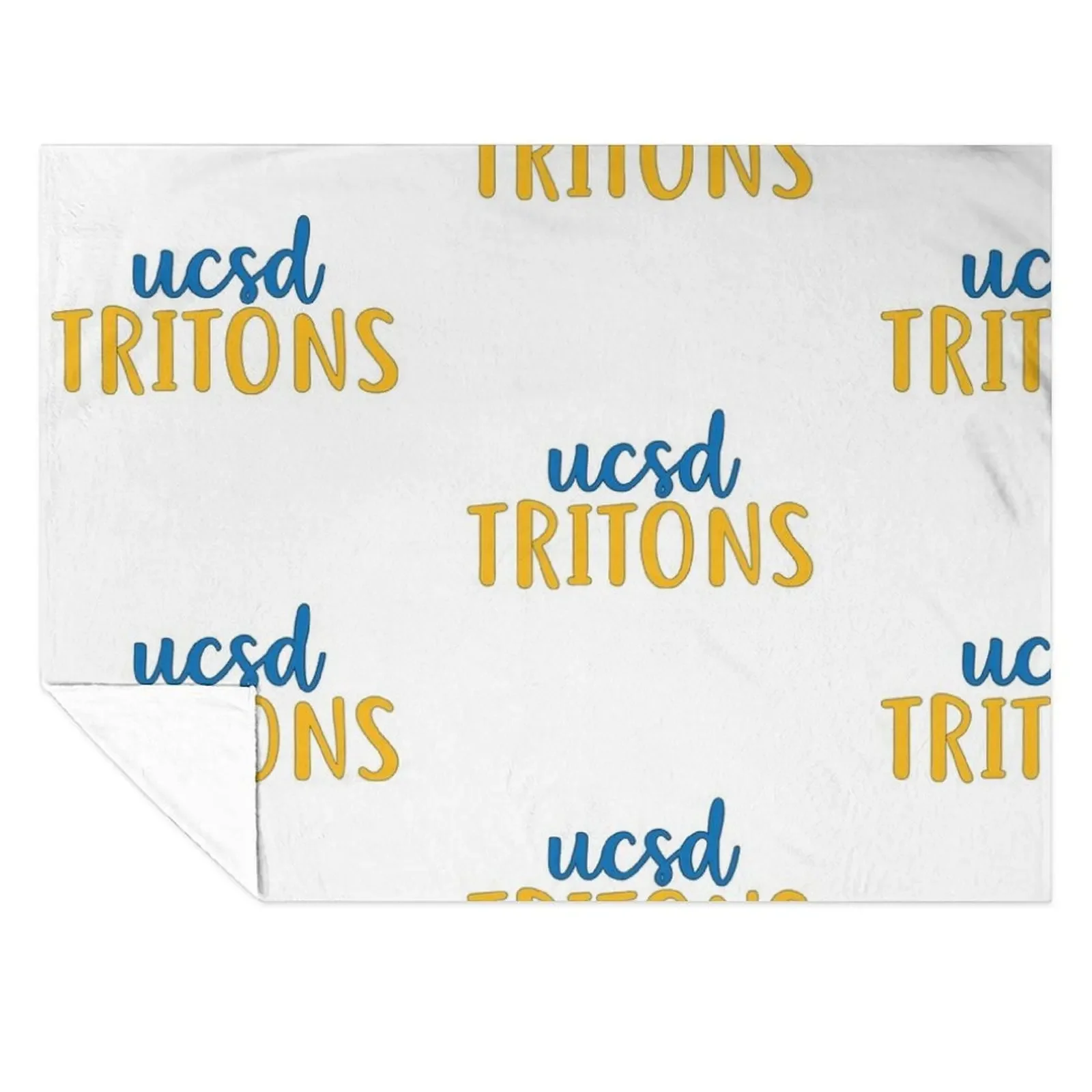 

UCSD Tritons Throw Blanket Cute Plaid Camping christmas gifts Summer Beddings Blankets