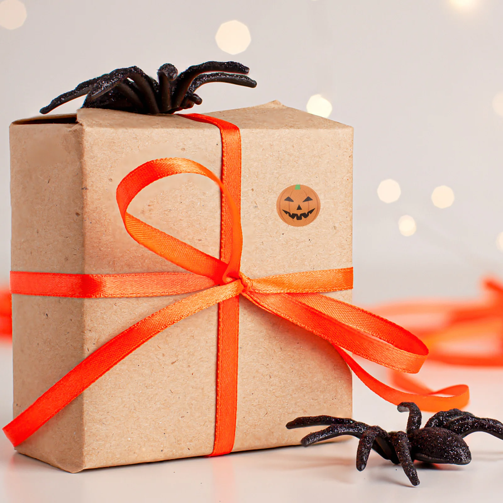 

Pumpkin Stickers Halloween Adhesive Decals Durable Decorative Removable No Glue Left Three Sizes Surprise