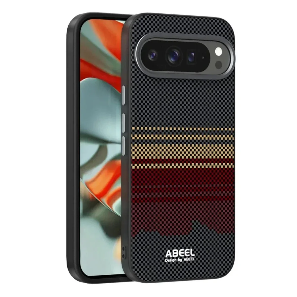 Custodia Business in fibra di carbonio Kevlar per custodia Magsafe per Google Pixel 10 9 Pro XL Custodia protettiva per fotocamera in lega di alluminio con ricarica wireless