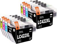 Jhaan LC422XL Compatible with Brother MFC-J5345DW MFC-J5740DW MFC-J6940DW MFC-J6540DW (2 Black, 2 Cyan, 2 Magenta, 2 Yellow)