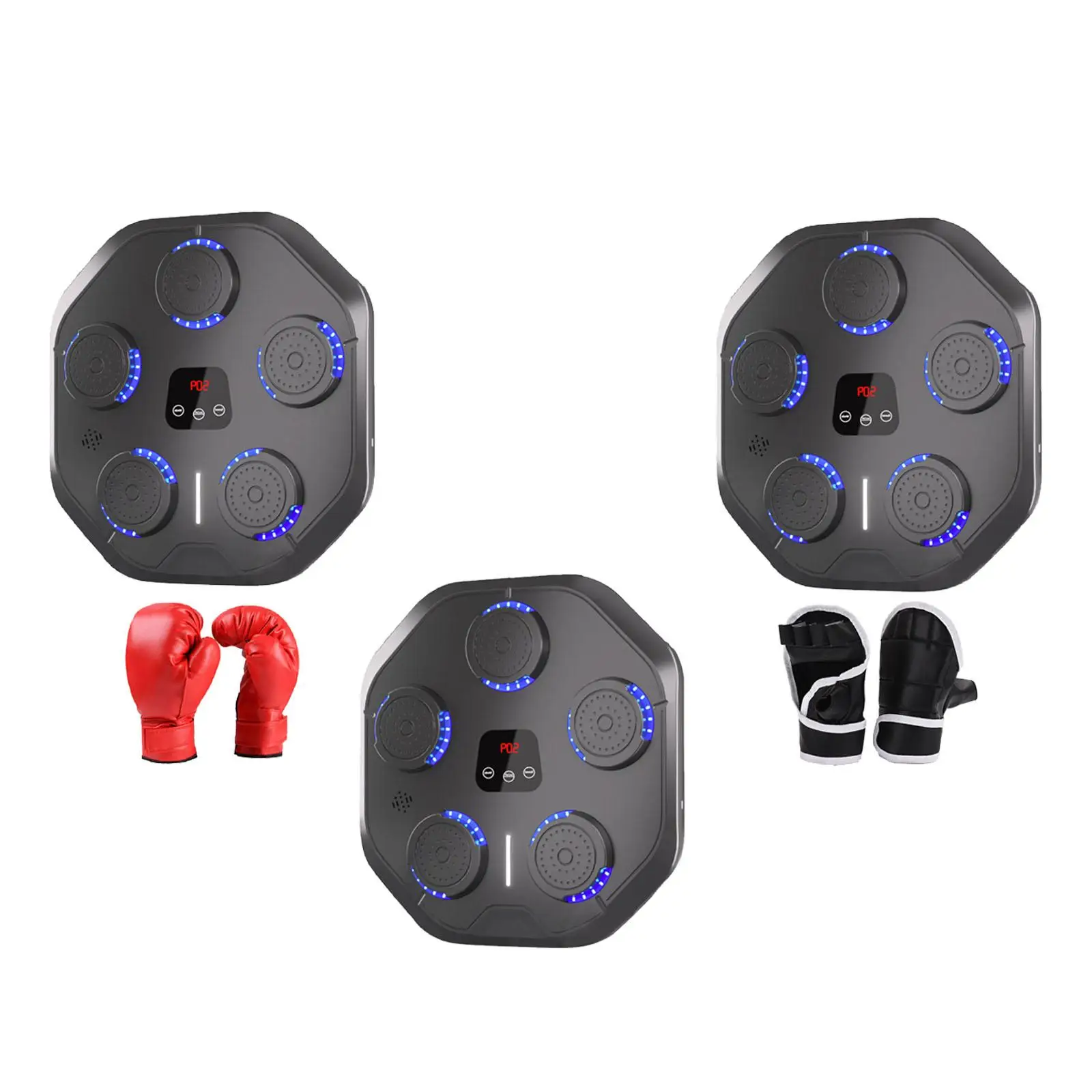 Music Boxing Machine Wall Mount Equipment Music Boxing Wall Target Rhythm Wall Target for Practice Kickboxing Indoor Household